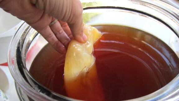 Kombucha for treating nail fungus